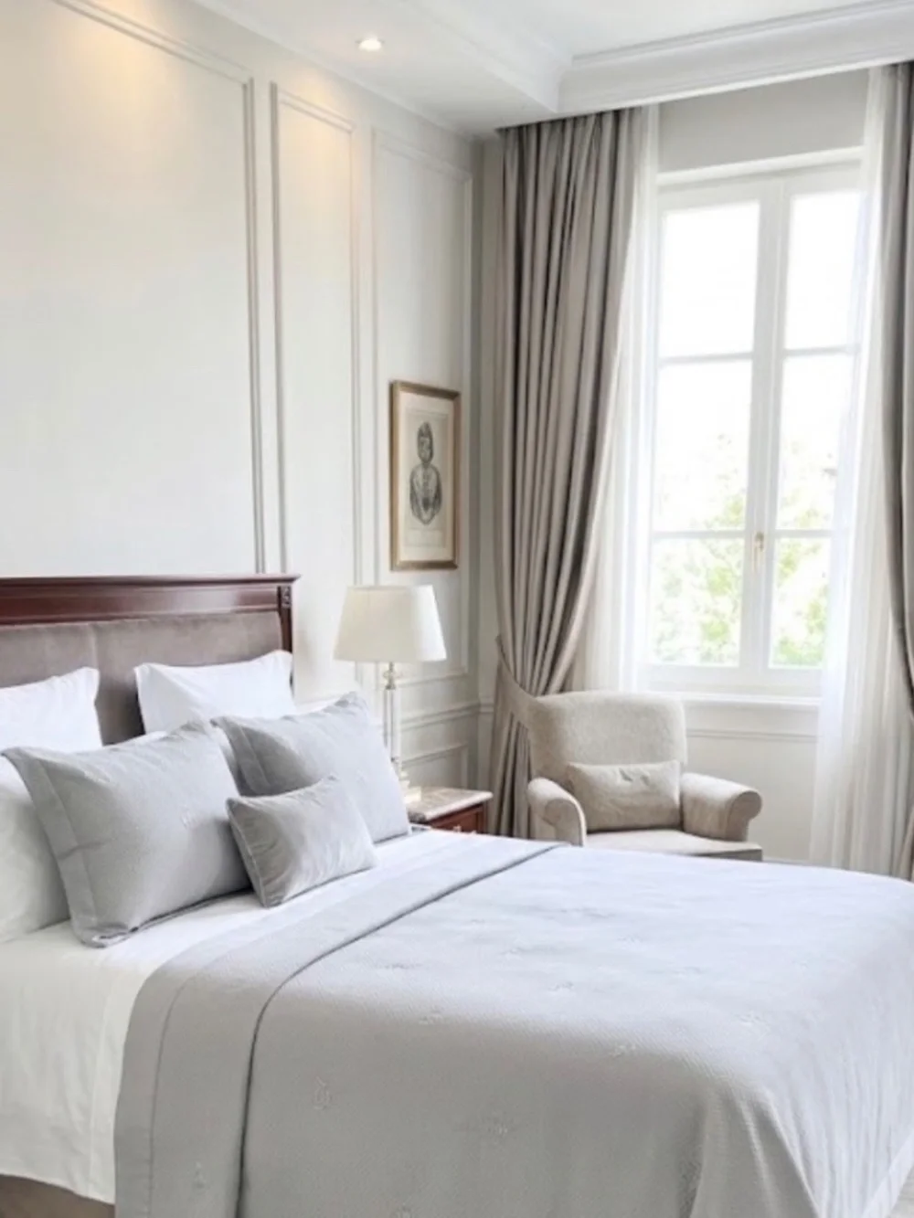 Capecchi Diamond Piquet Embroidered Queen Cotton Coverlet Made In Italy, Gray